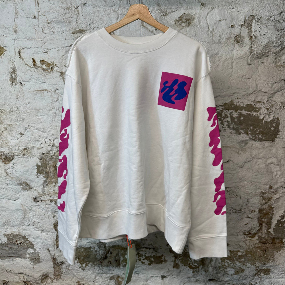 Off-White Shape Of Imcompuito Crewneck White Sz M