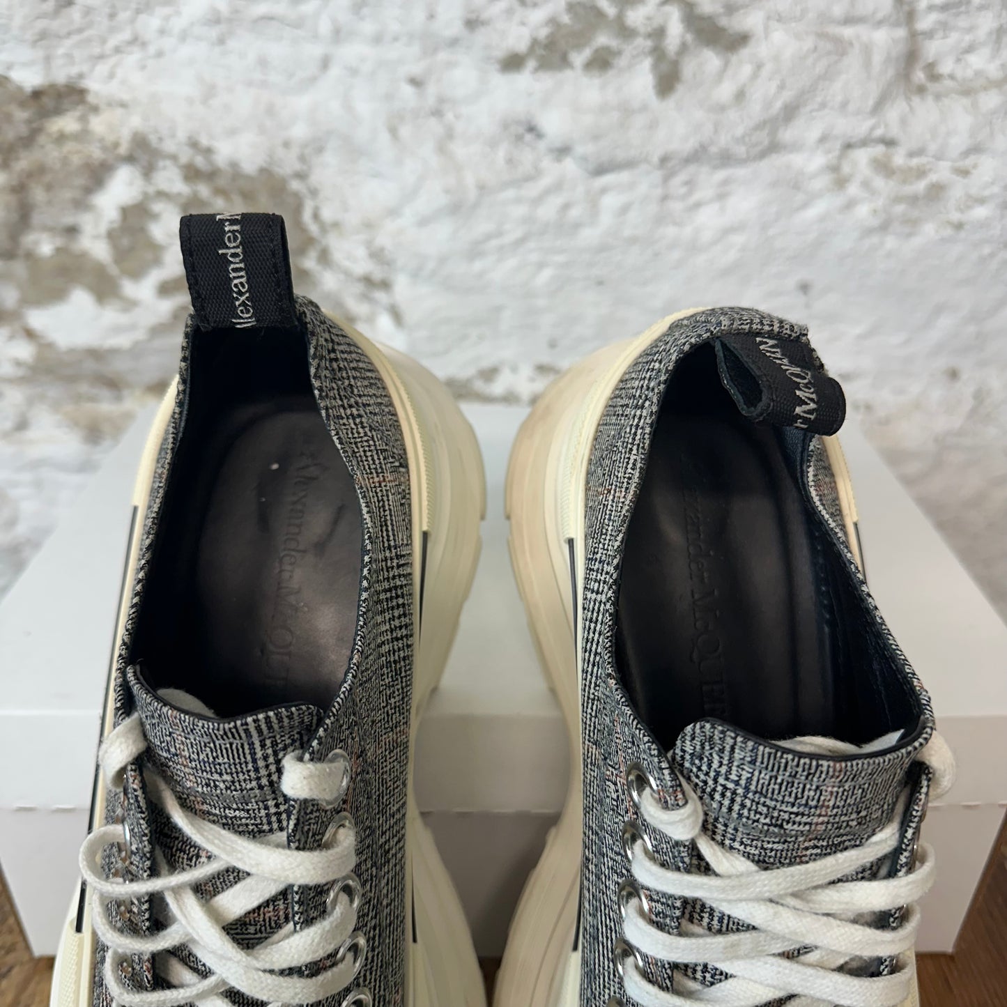 Alexander Mcqueen Multicolor Canvas Tread Low White Sz 7 (40) No Box