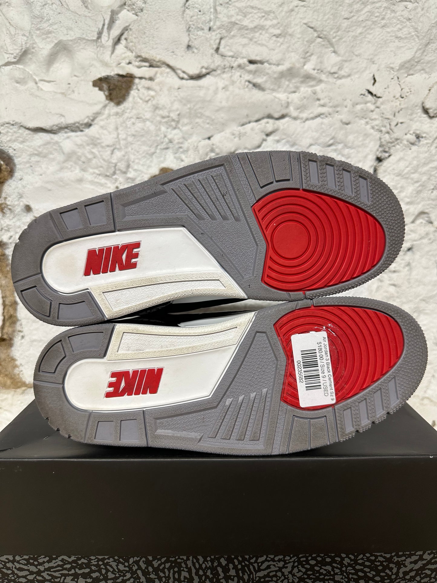 Air Jordan 3 Black Cement Sz 9