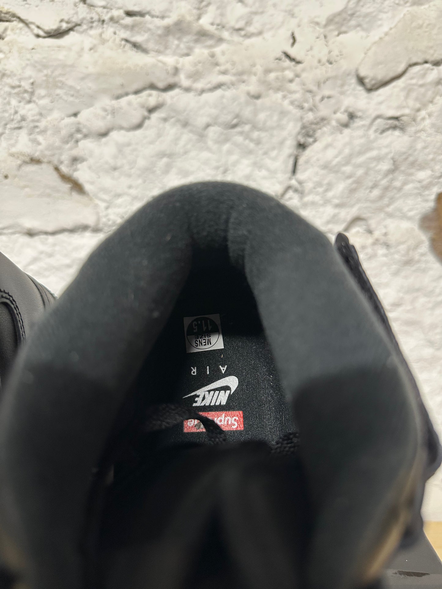 Nike Air Force 1 Mid Supreme Black Sz 11.5