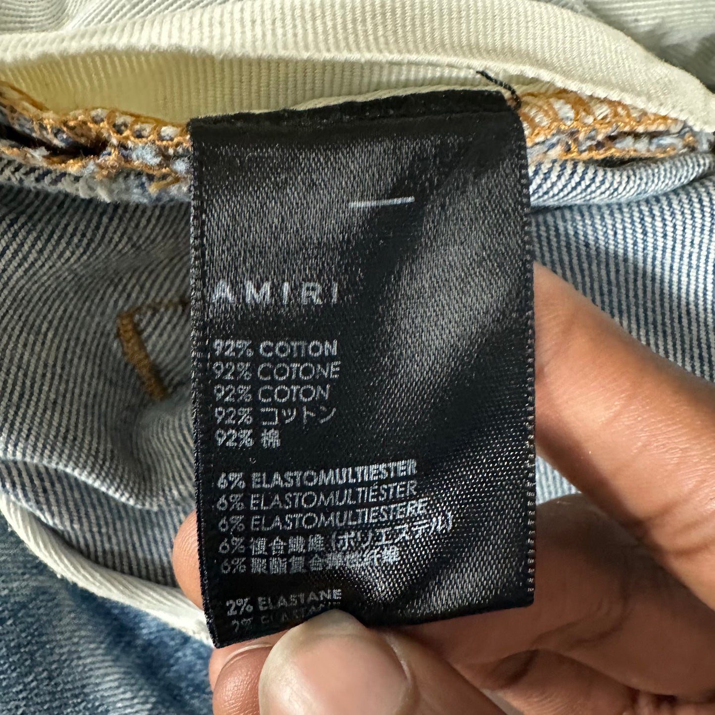 Amiri Blue TGCW Blue Denim Jeans Sz 32