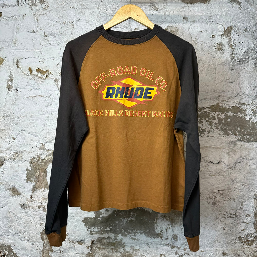 Rhude Off Road Oil L/s Brown Sz S