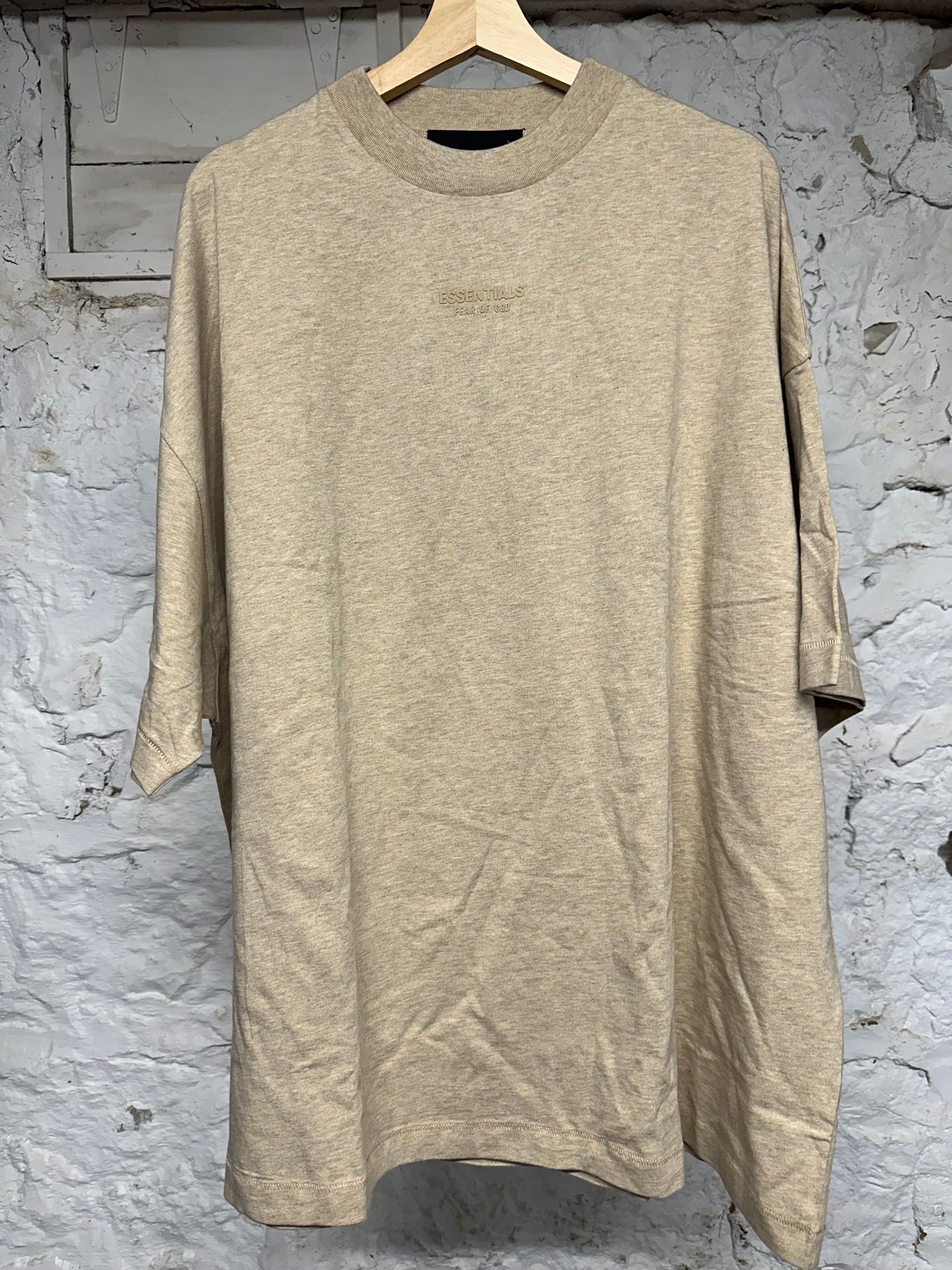 Fear of God Essentials Gold Heather T-Shirt Sz L DS
