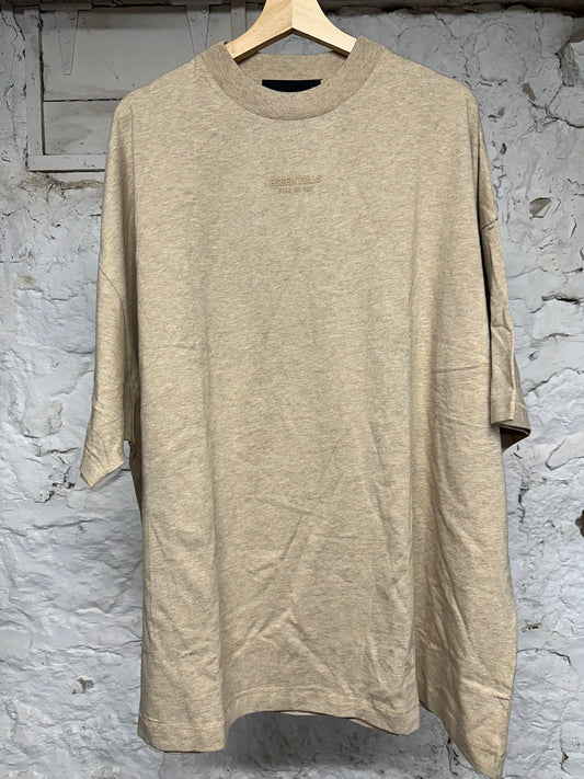 Fear of God Essentials Gold Heather T-Shirt Sz L DS