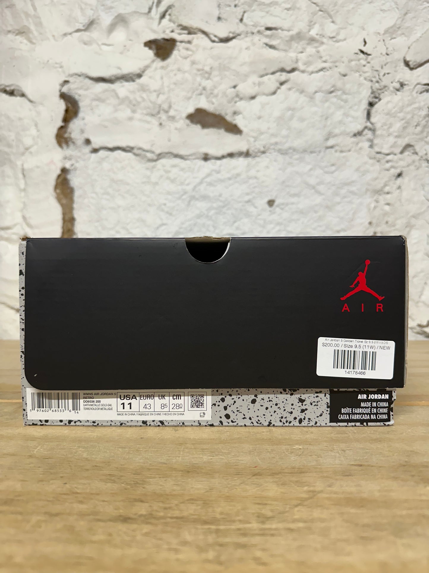 Air Jordan 5 Golden Ticket Sz 9.5 (11W) DS