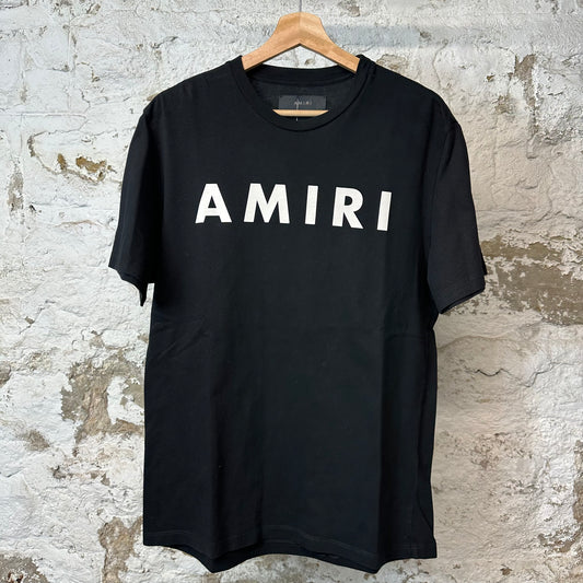 Amiri White Spellout T-shirt Black Sz S