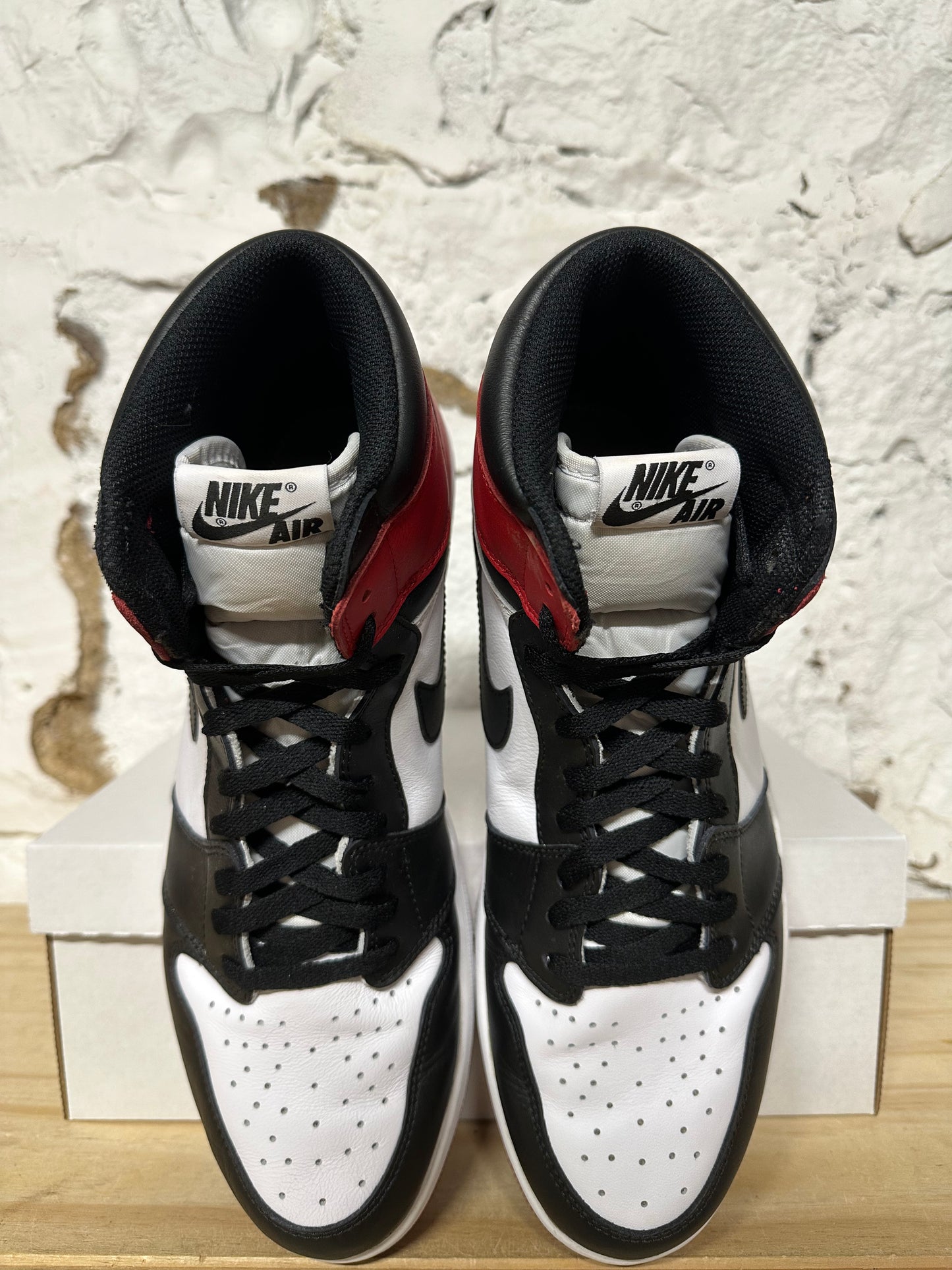 Air Jordan 1 High Black Toe Sz 14