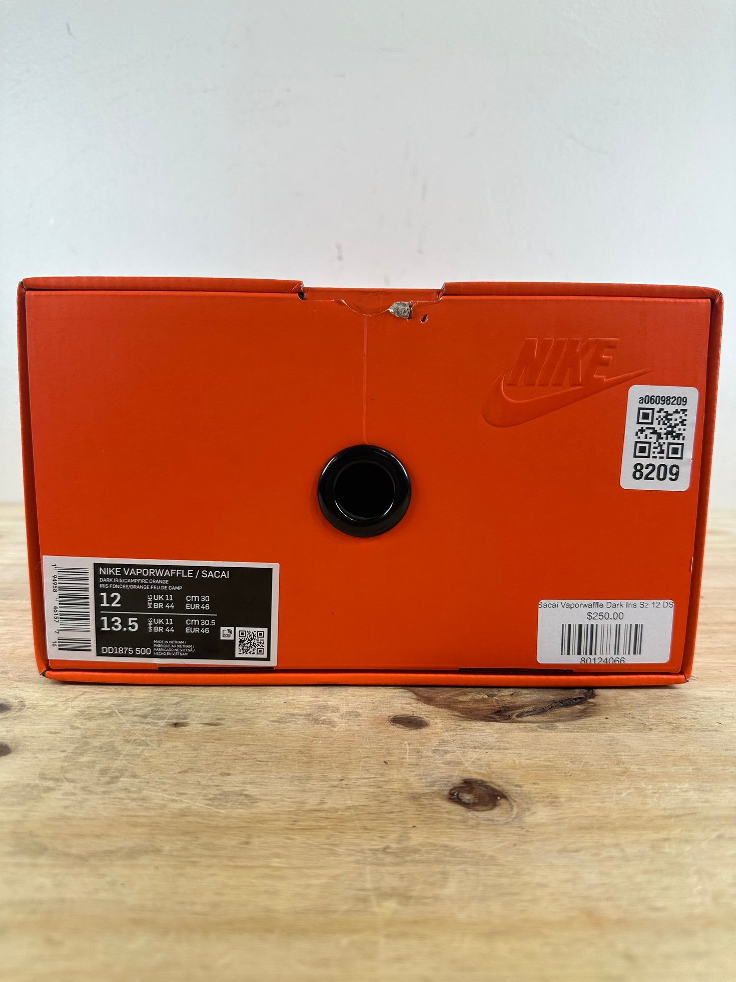 Nike Vaporwaffle Sacai Dark Iris Sz 12 DS