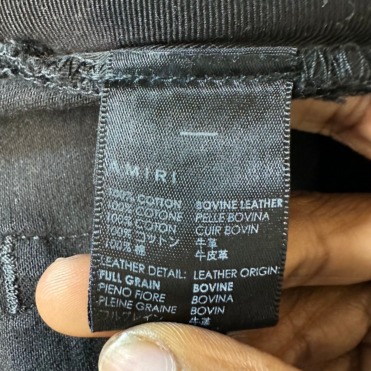 Amiri Vine Spell Black Denim Jeans Sz 36