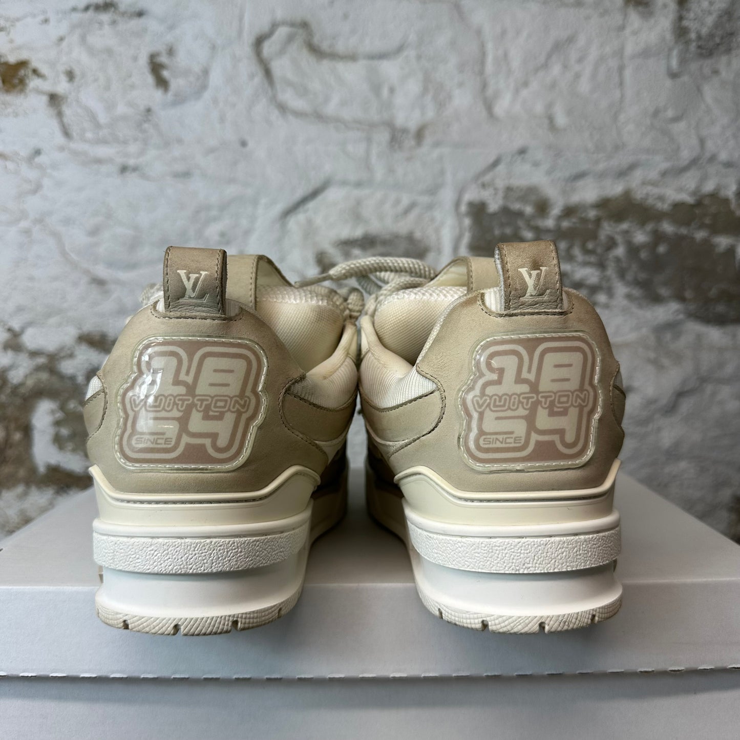 Louis Vuitton Biege Cream Skate Sneaker Sz 5.5 (4LV)