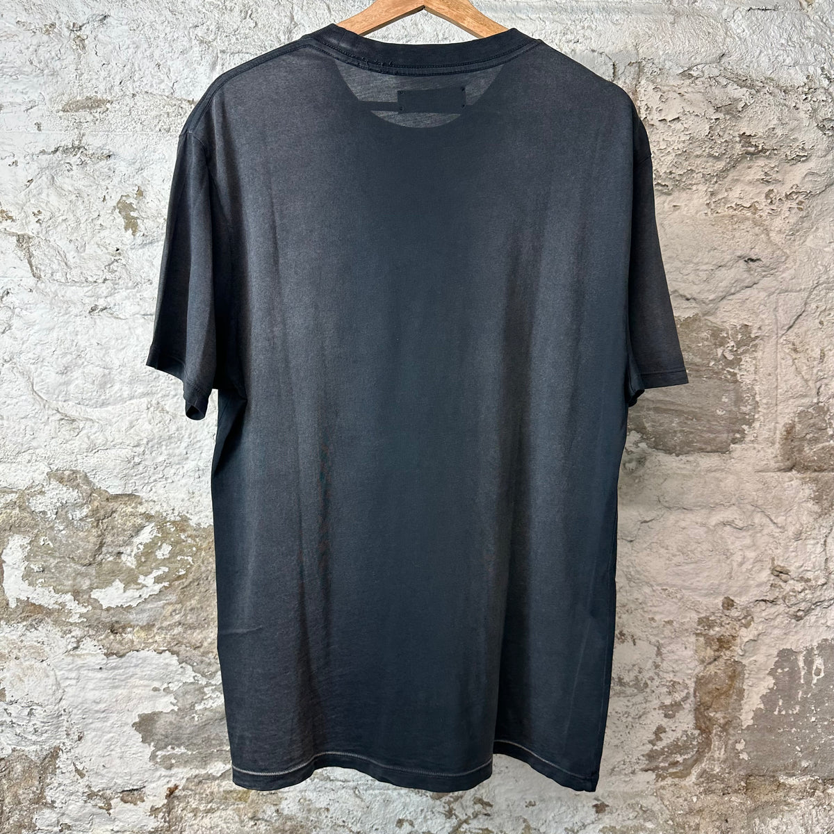 Amiri Bar Logo Faded Black T-Shirt Sz S