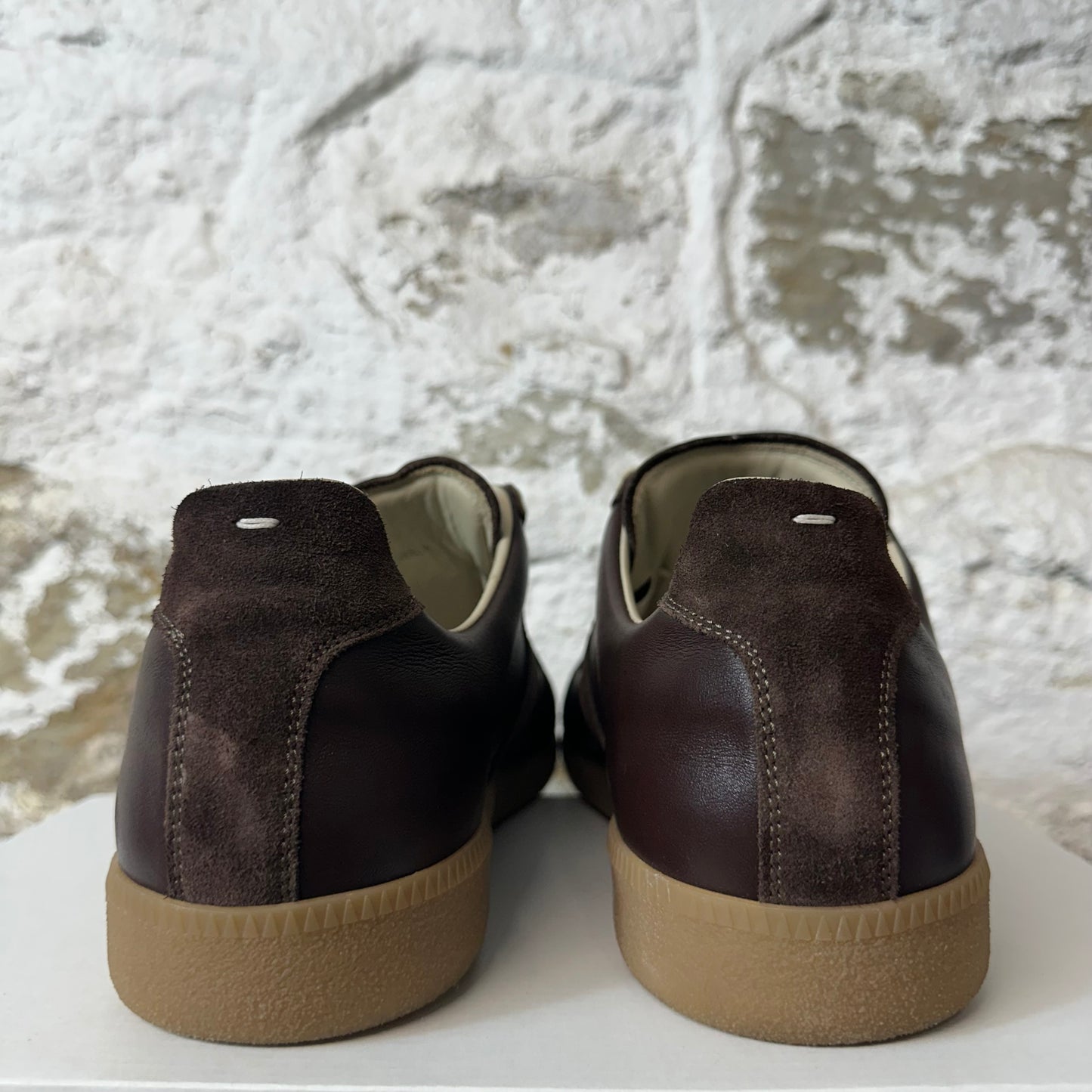 Maison Margiela Replica Brown Leather Suede Sz 15 (48) No Box