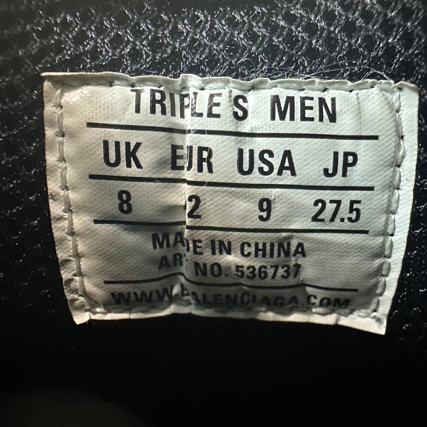 Balenciaga Triple S Green White Black Sneaker Sz 9 (42)