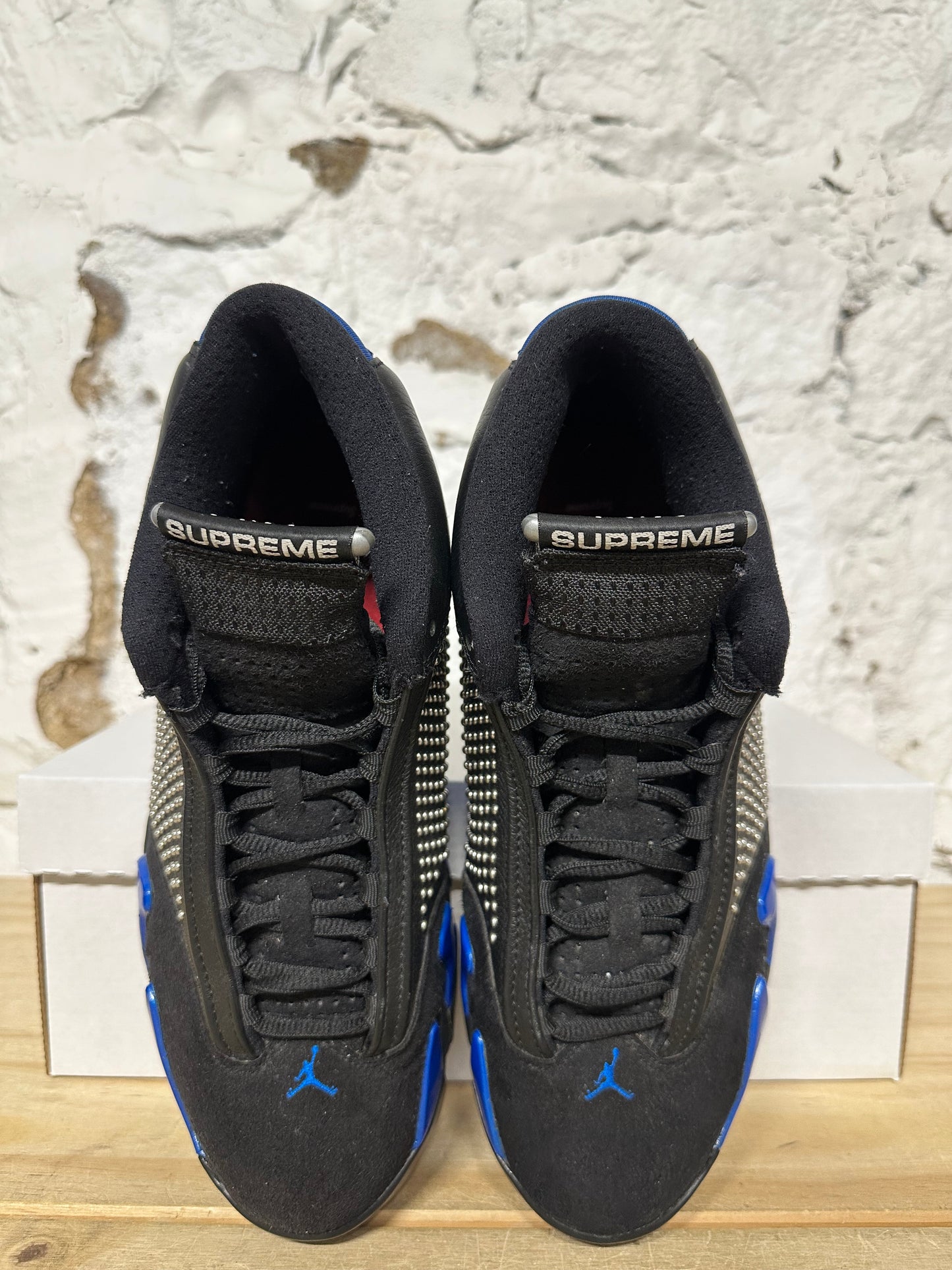 Air Jordan 14 Supreme Black Sz 9