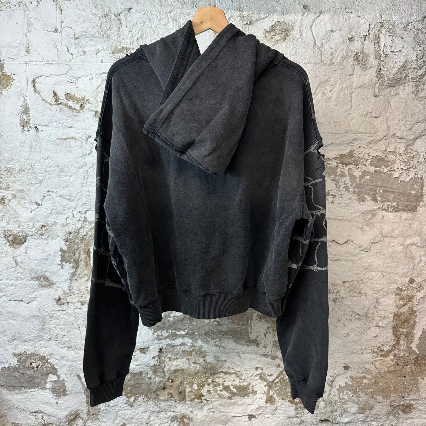 Vale Widow Zip Up Black Hoodie