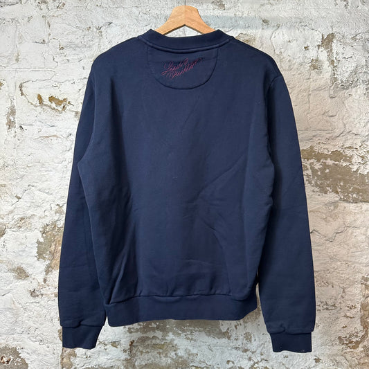 Louis Vuitton Sequen Ribbon Crewneck Navy Blue Sz L