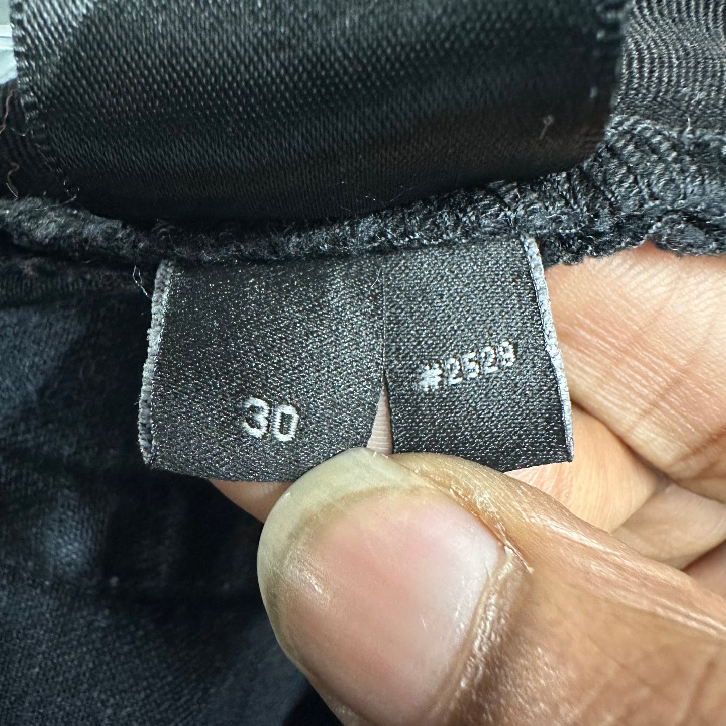 Amiri MX1 Grey Paisley Patches Black Denim Jeans Sz 30