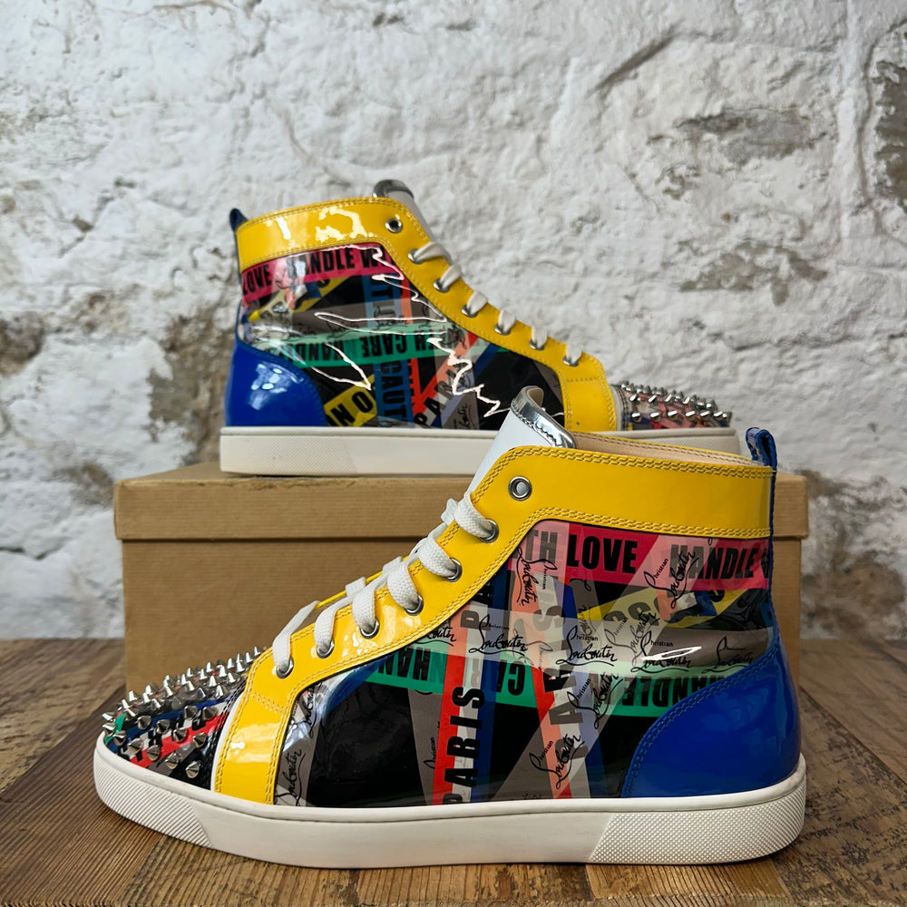 Christian Louboutin High Multicolor Pattern Sneaker Sz 11.5 (44.5)