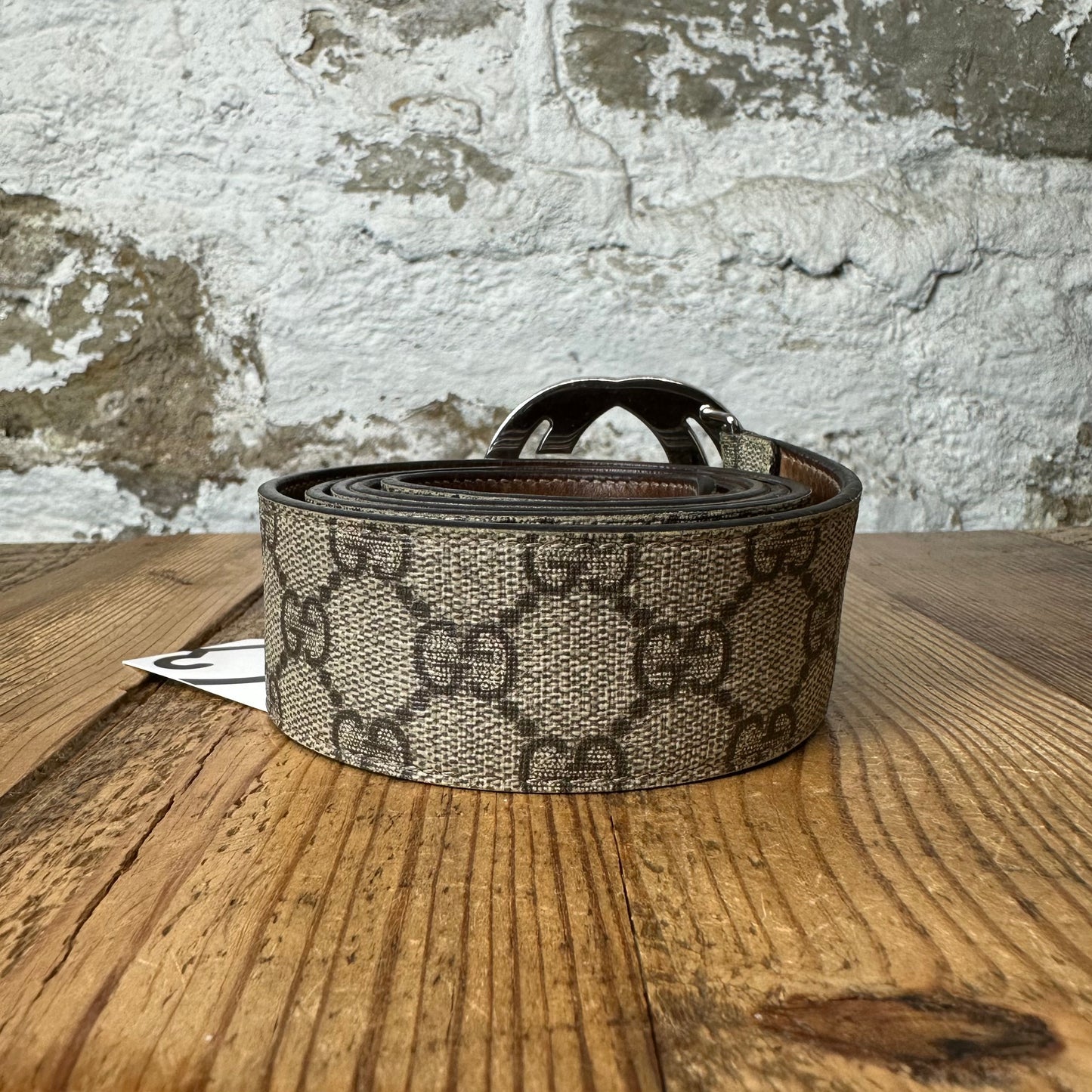 Gucci Beige GG Monogram Belt Sz (115/46)