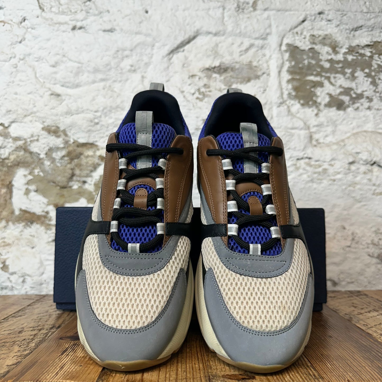 Dior B22 Brown Cream Black Sneaker Sz 13 (46)