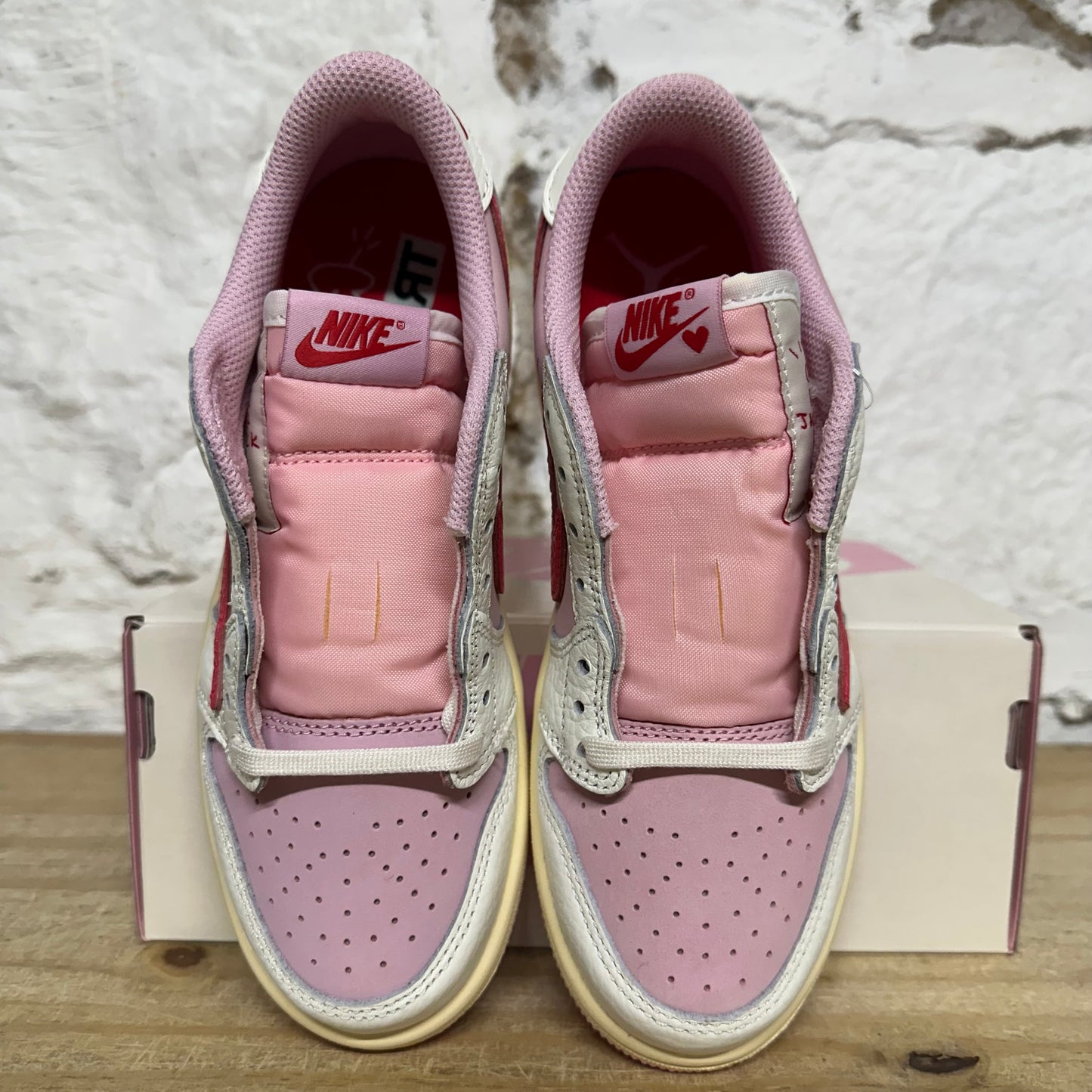 Air Jordan 1 Low Travis Scott Tropical Pink Sz 3Y DS