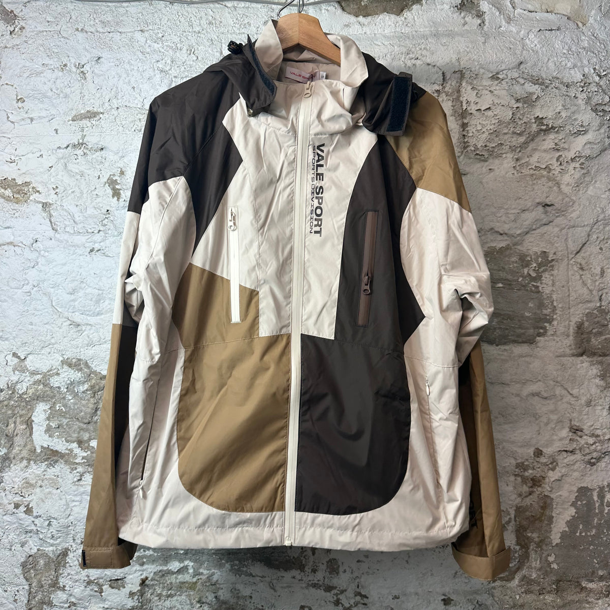 Vale Touch Earth Brown Colorblock Jacket Sz S DS