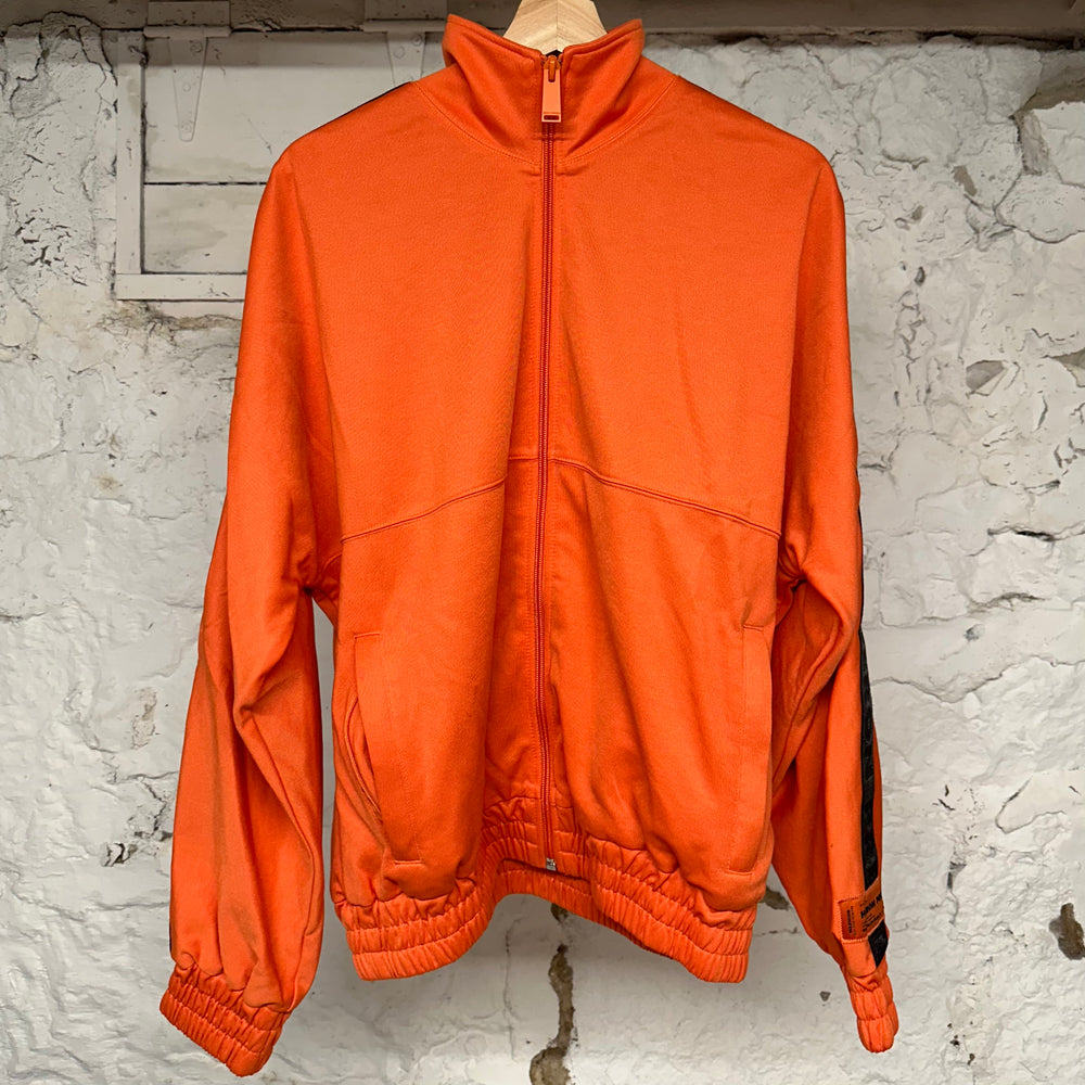 Heron Preston Orange Black Track Jacket Sz S