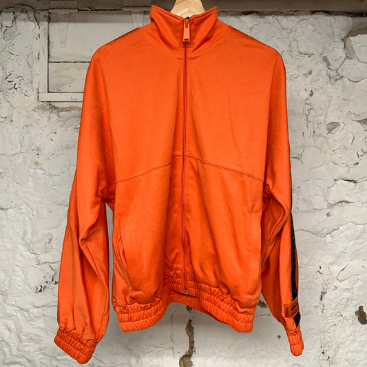 Heron Preston Orange Black Track Jacket Sz S