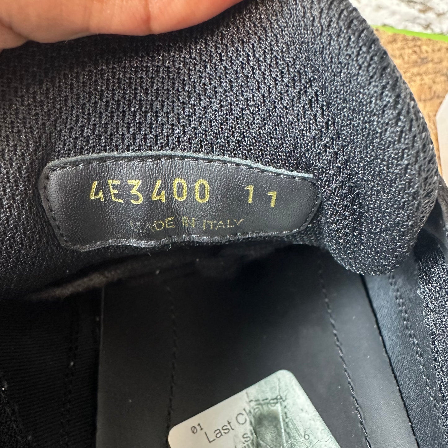 Prada Americas Cup Triple Black Patent Sneaker Sz 11