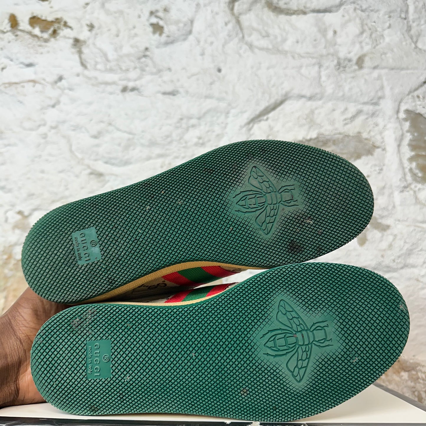 Gucci Beige Screener Sneaker Sz 4.5 (36.5)