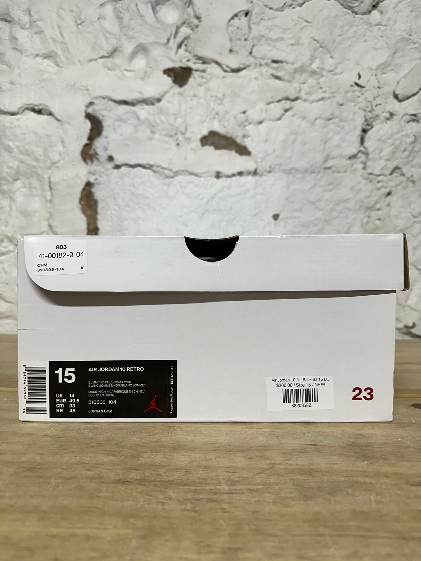 Air Jordan 10 I'm Back Sz 15 DS