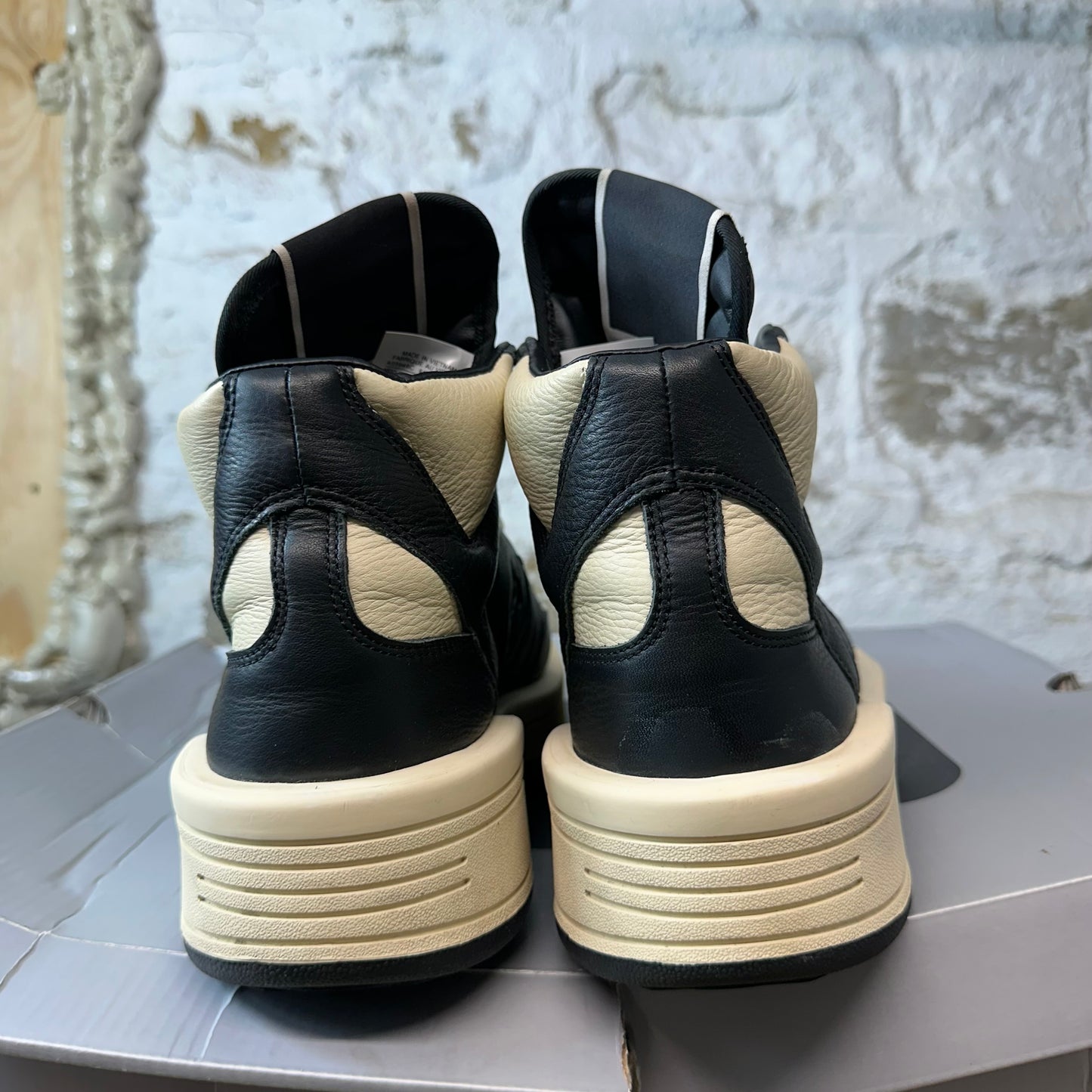 Rick Owens TurboWPN Black Natural Sneaker Sz 10