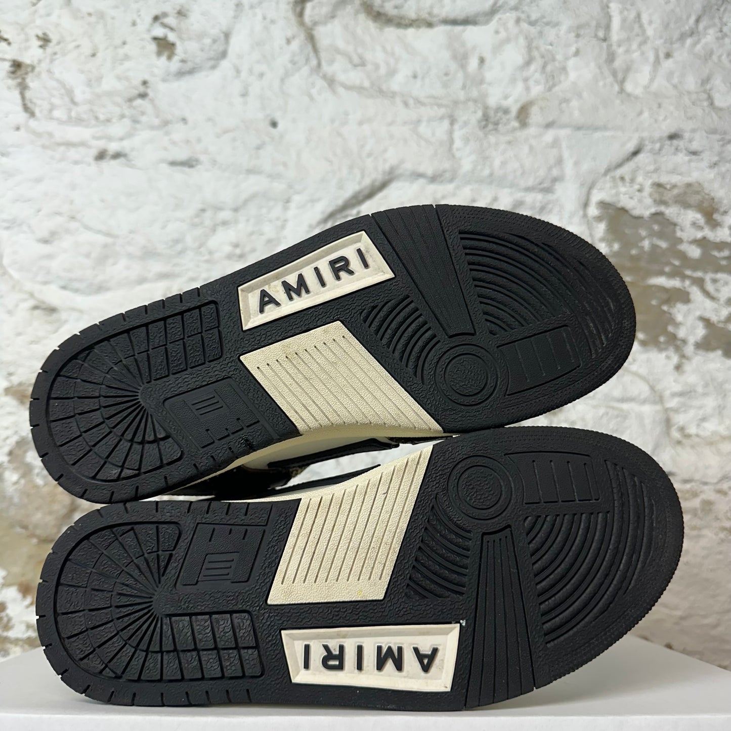 Amiri Black Skeleton Brown White Black Sneaker Sz 5 (37)