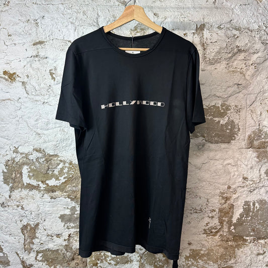 Rick Owens Hollywood Penta Black T-Shirt Sz S