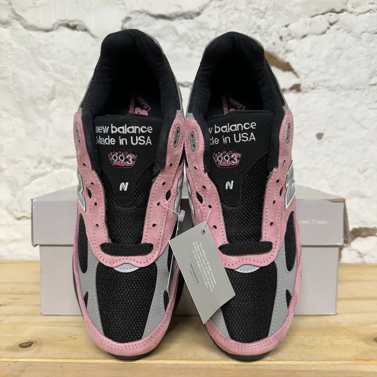 New Balance 993 MiUSA Pink Taffy Sz 9 DS