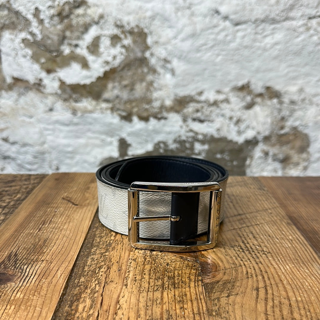 LV White Monogram Belt Sz (100/40)