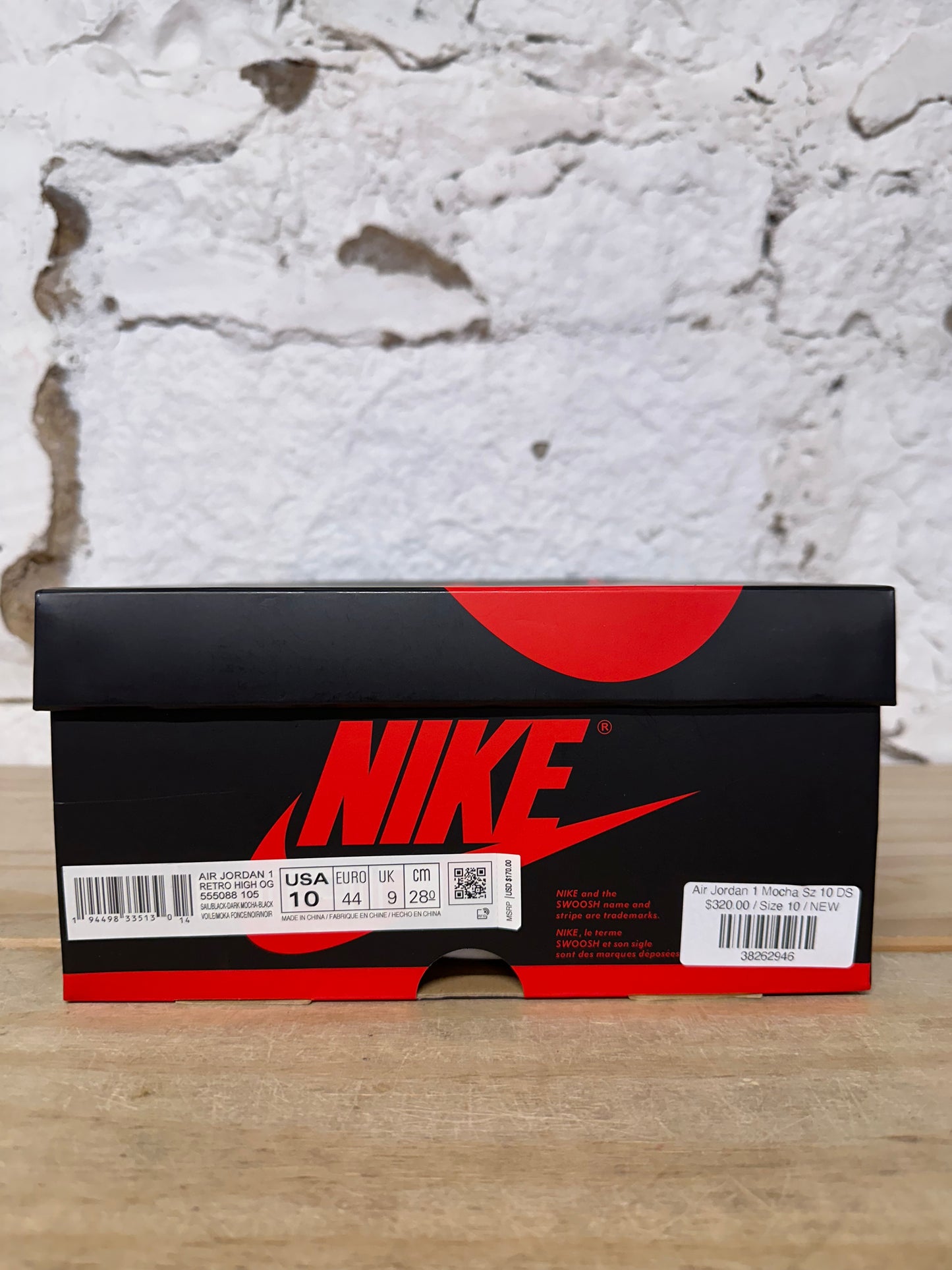 Air Jordan 1 High Mocha Sz 10 DS