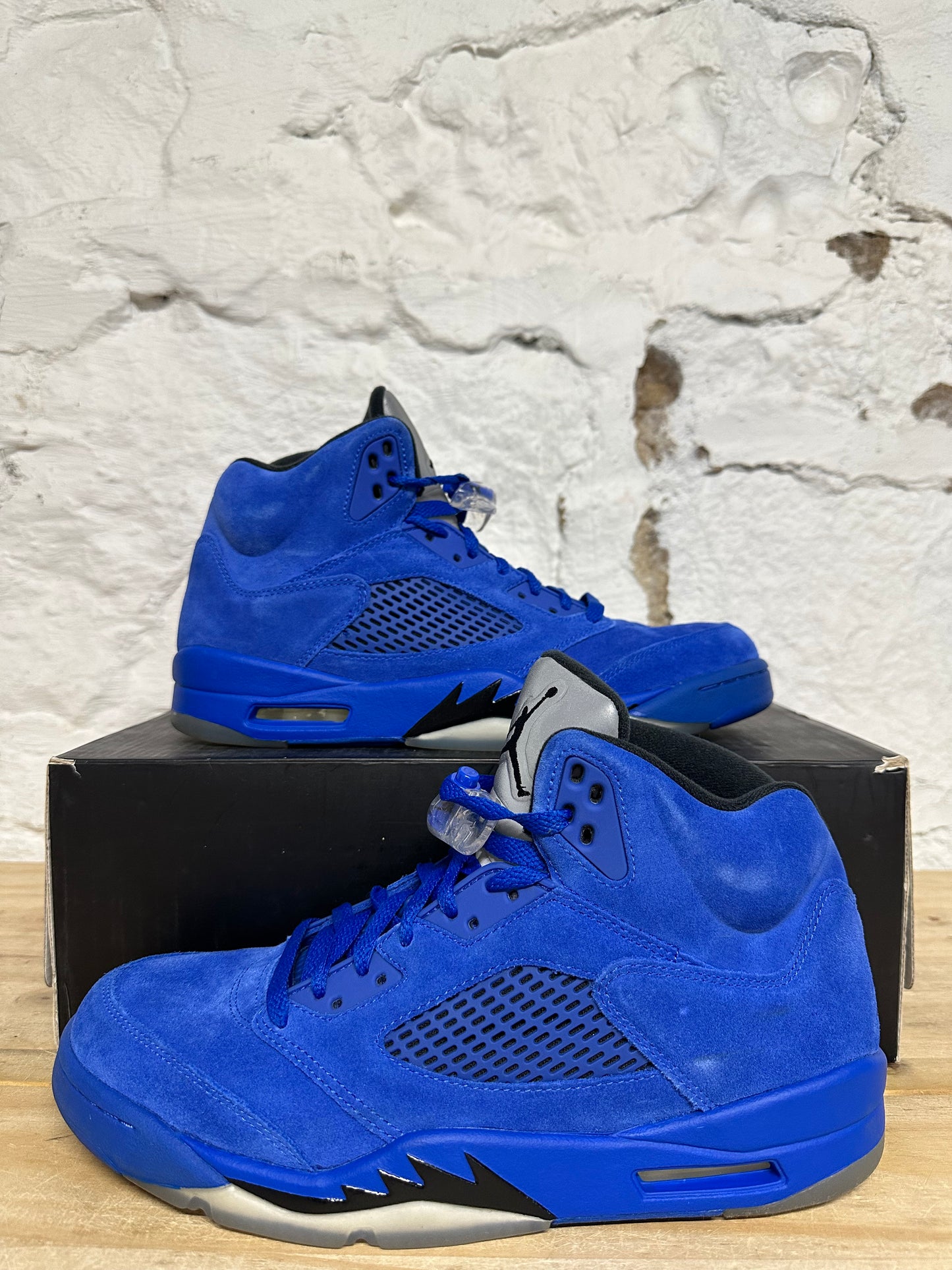 Air Jordan 5 Blue Suede Sz 10.5