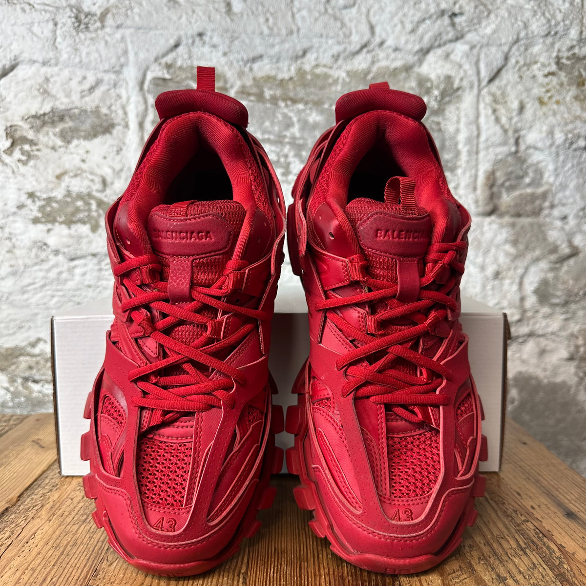 Balenciaga Track Runner Triple Red Sneaker Sz 10 (43)