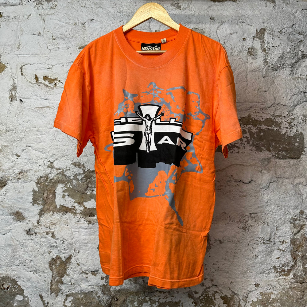 Hellstar Jesus Orange T-shirt