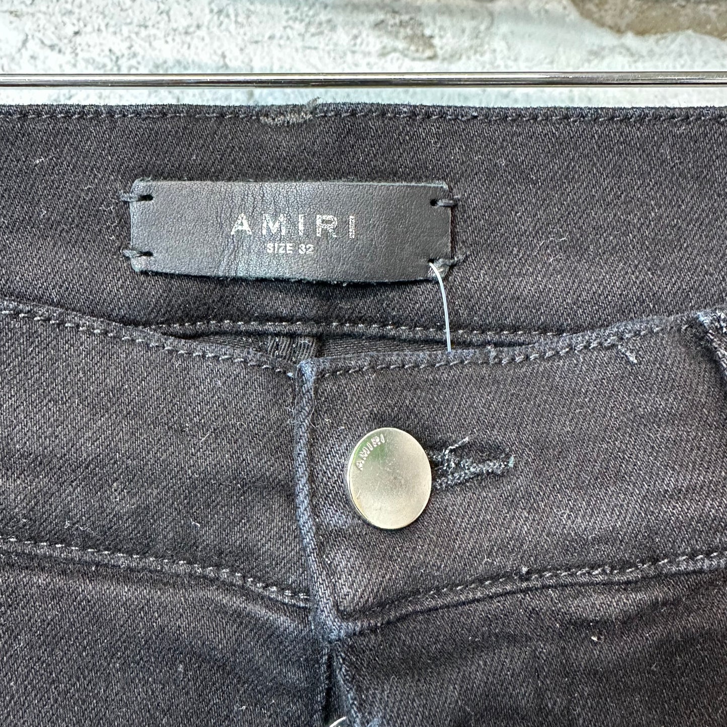 Amiri Blue Tie Dye Spell Black Denim Jeans Sz 32