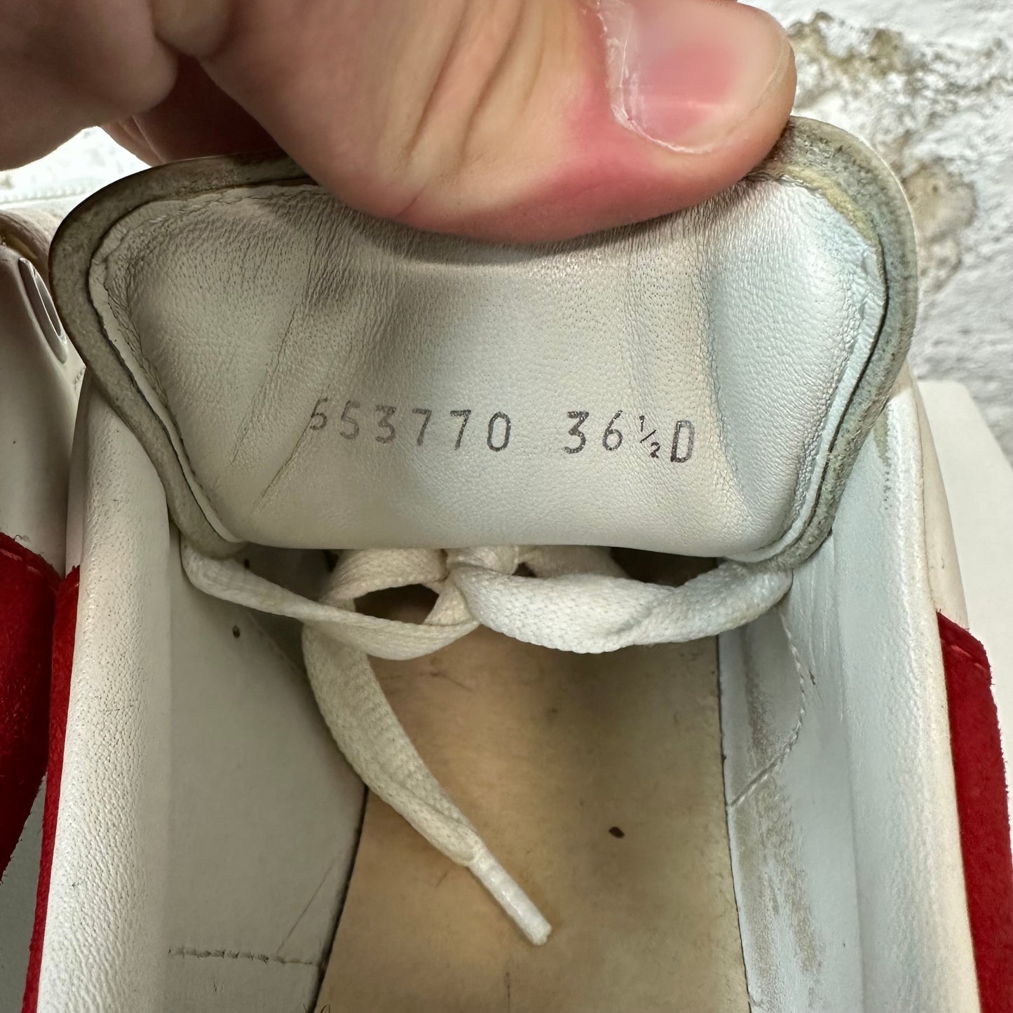 Alexander Mcqueen Red Tab White Sneaker Sz 4.5 (36.5) No Box