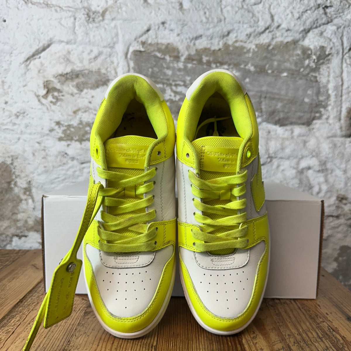 Off-White Out Of Office Yellow White Sneaker Sz 6.5 (39)