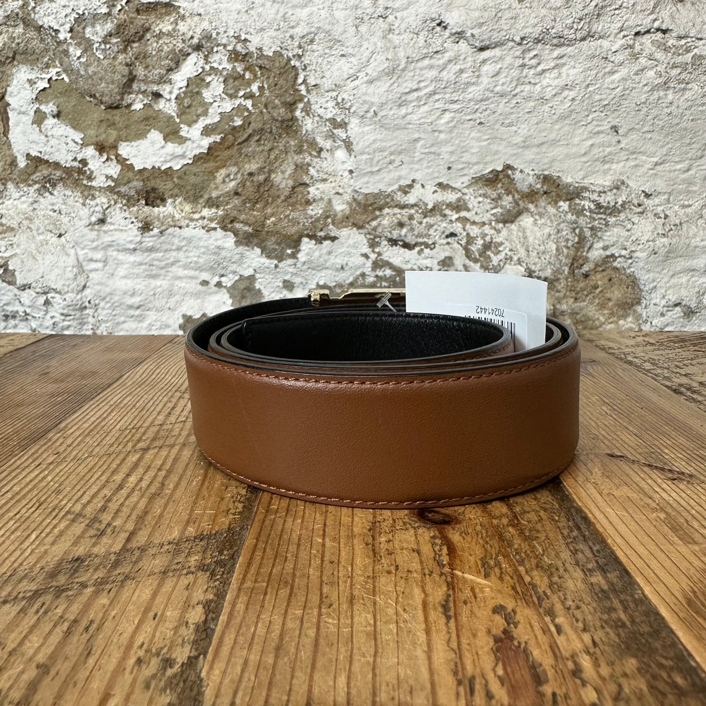 Amiri Brown Leather Belt Sz (95)