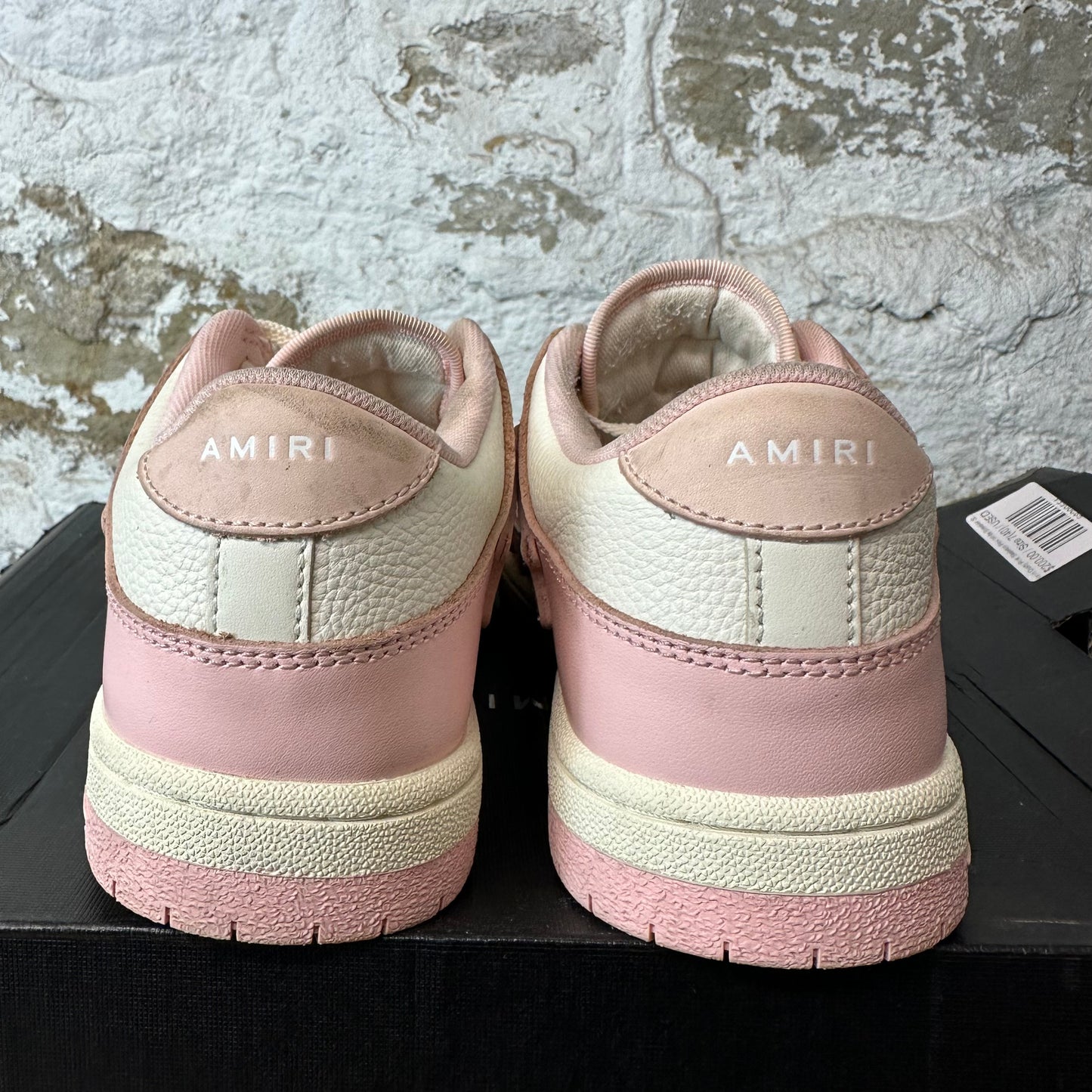 Amiri Dusty Pink Skeleton Pink White Sneaker Sz 7 (40)