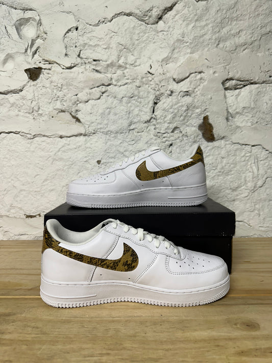 Nike Air Force 1 Low Ivory Snake Sz 10 DS