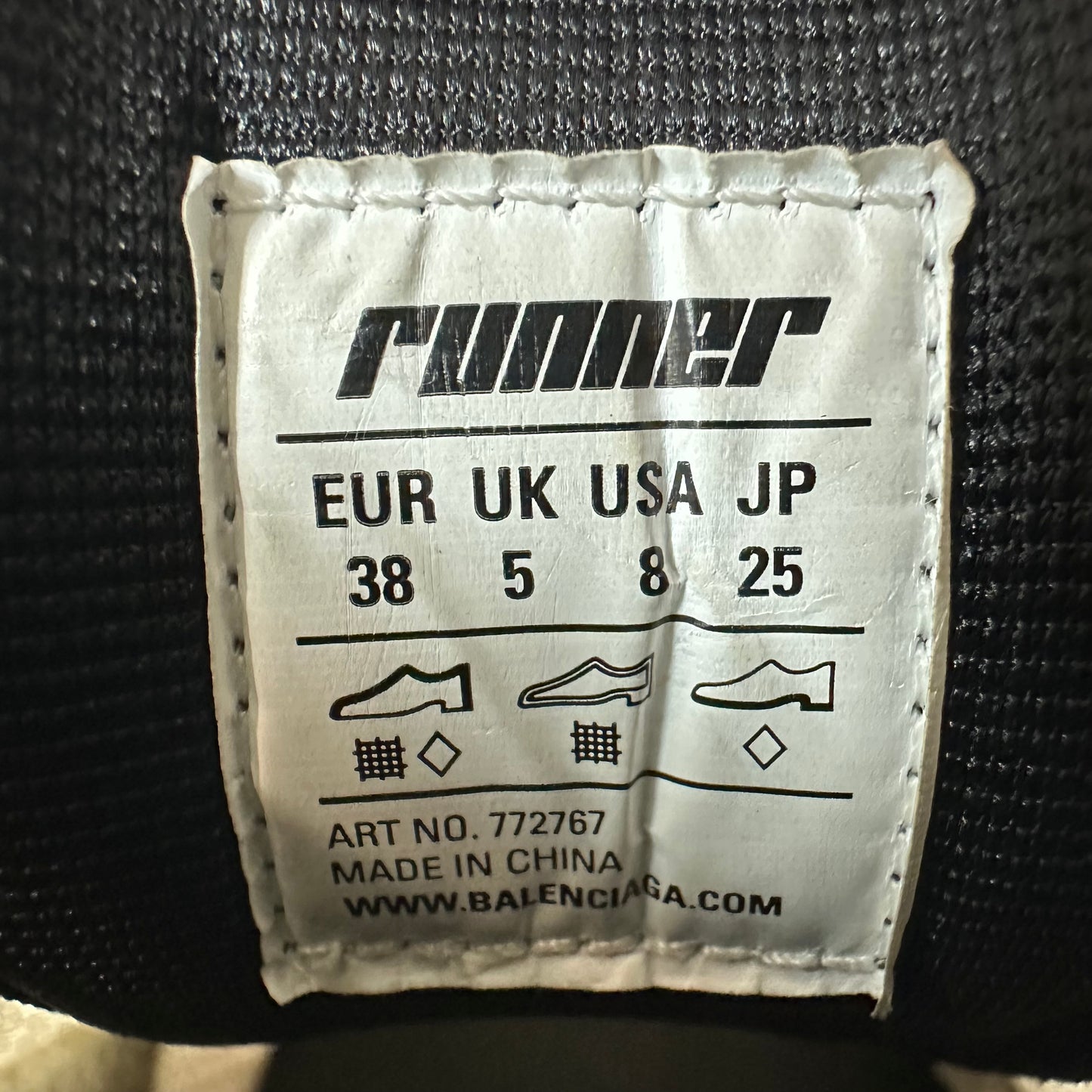 Balenciaga Runner Pink Blue White Sneaker Sz 6 (38)