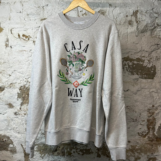 Casablanca Casa Way Crewneck Gray Sz XL