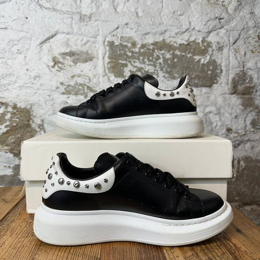 Alexander Mcqueen Studded Tab Black White Sneaker Sz 8 (41)