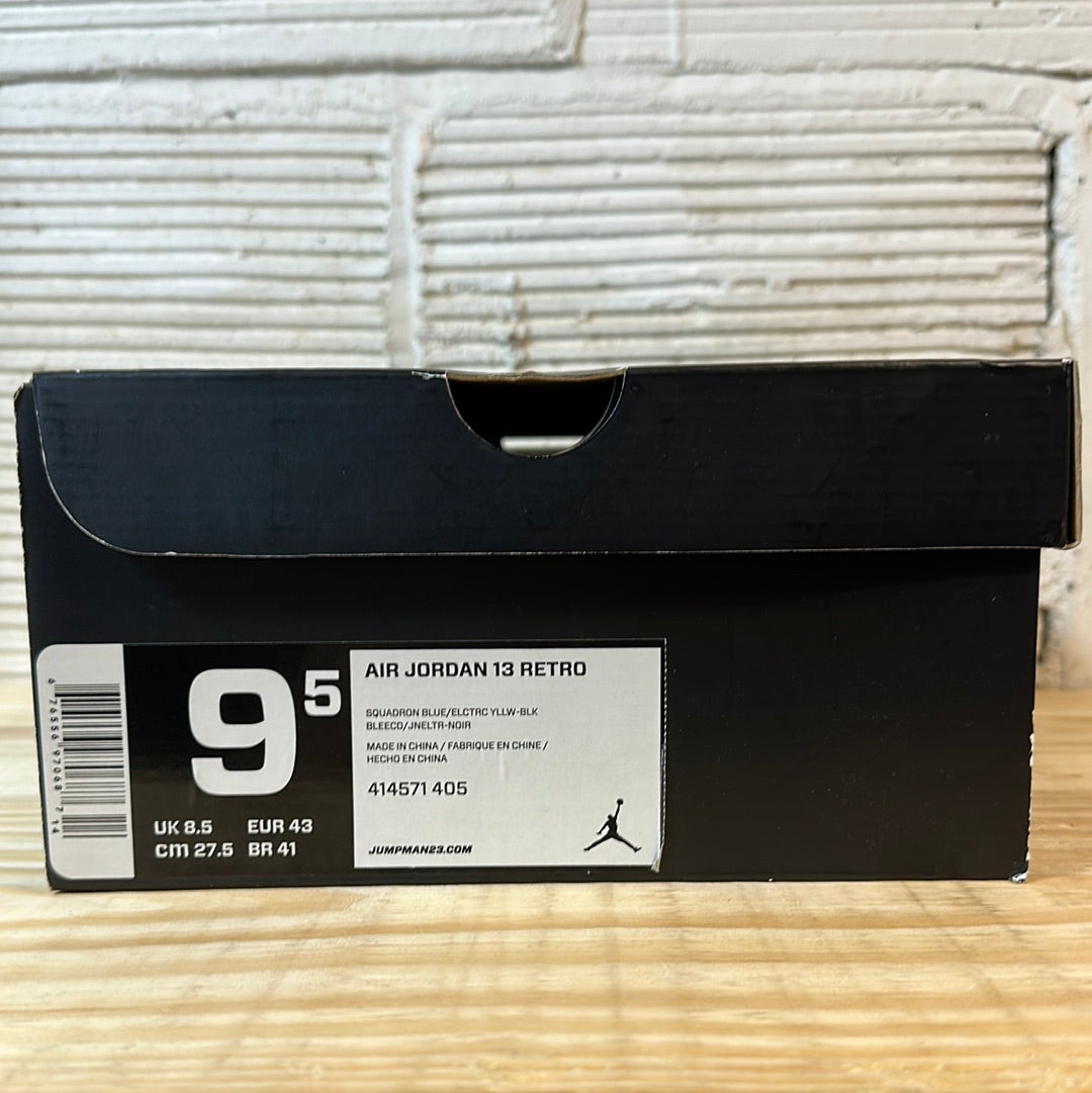 Air Jordan 13 Squadron Blue Sz 9.5 DS
